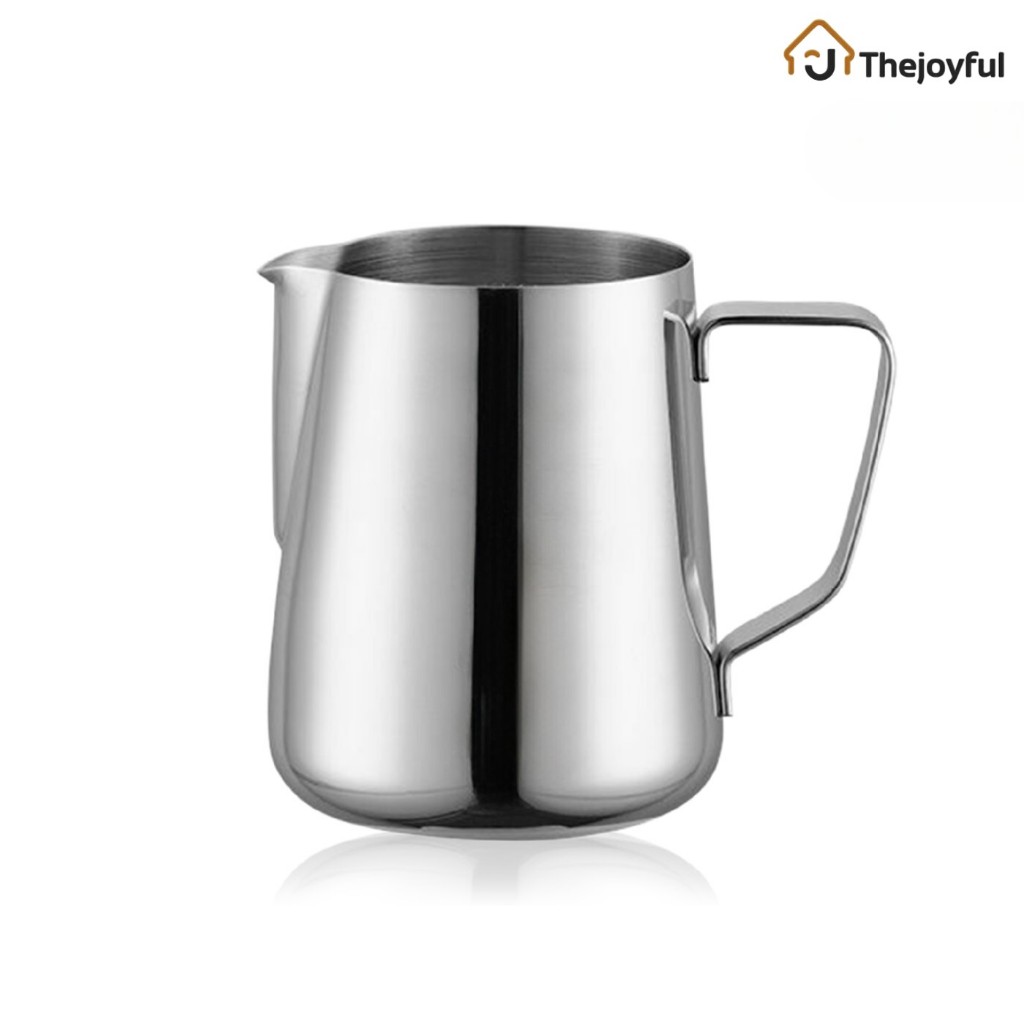 Thejoyful เหยือกตีฟองนม เหยือกสแตนเลส สำหรับชงกาแฟ ถ้วยตีฟองนม 350ml 600ml 900ml  