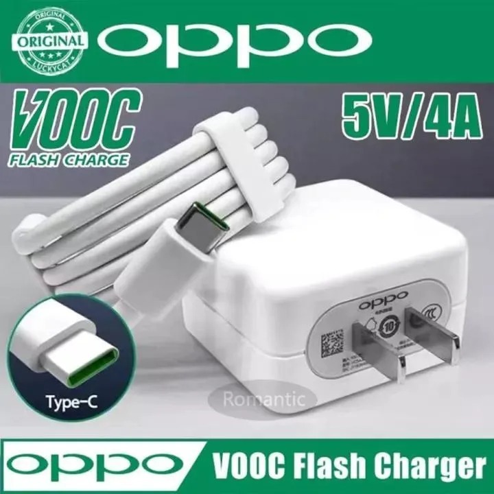 ชุดชาร์จออปโป้ OPPO 65W TYPE-C VOOC SET หัวชาร์จ+สายชาร์จ รองรับ A52020 reno R17 Fildx ชาร์จไว FlashChager รับประก