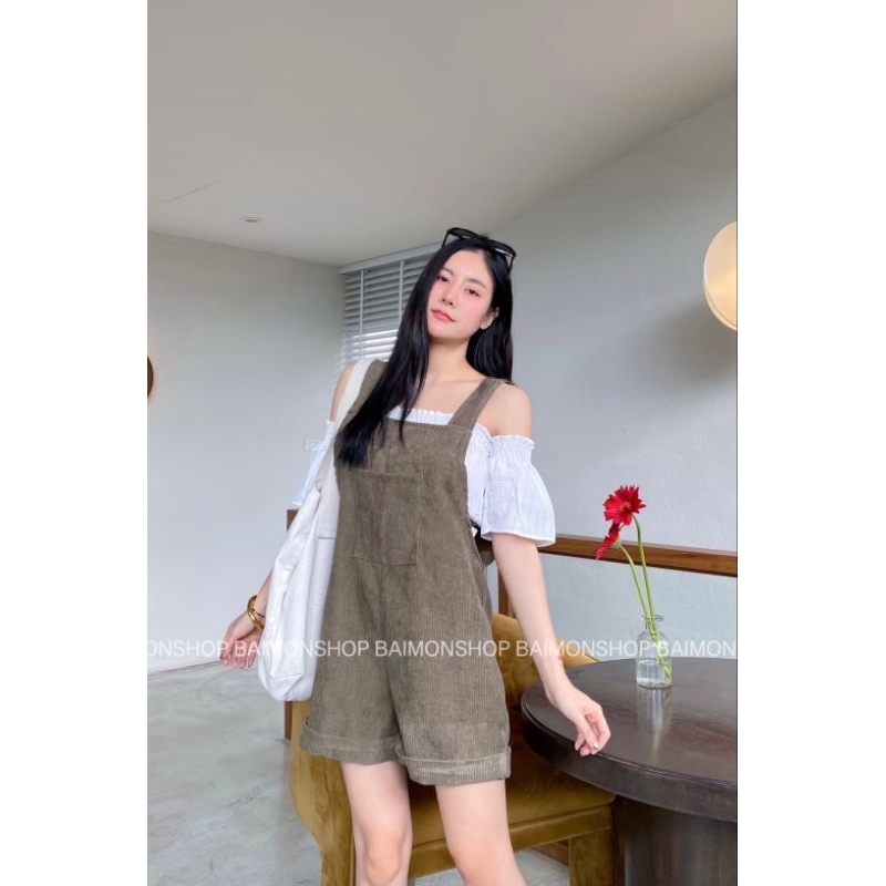 MahahengCloset   ชุดเอี๊ยมกางเกง(ผ้าลูกฟูก)  สวยน่ารัก วัยรุ่นได้อีกจ้าาา ราคา ถูกที่สุด ดีลบีเคเค แกลเลอรีภาพที่ 7