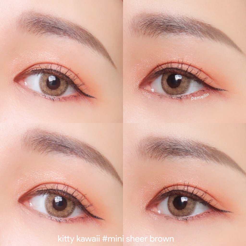 🔥 คอนแทคเลนส์ ✨ขนาดมินิ ✨Brown / Gray✨Mini Sheer (kittykawaii)