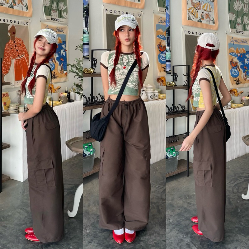 Cargo pant:Stopper กางเกงคาโก้ (กระบอกใหญ่กลาง)