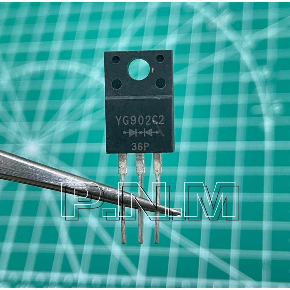 YG902C2 TO-220 3 ขา อุลตร้าฟาสหัวชน 10A 200V ราคาต่อหนึ่งตัว