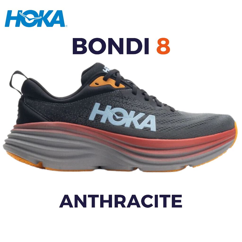 รองเท้าวิ่ง Hoka Bondi 8 Anthracite