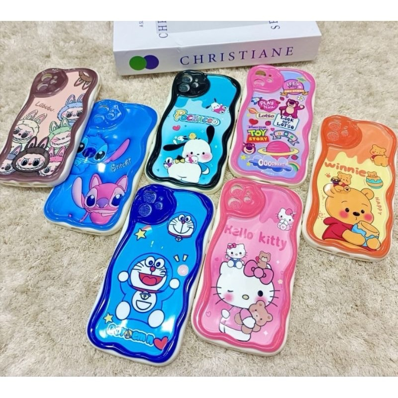 เคสการ์ตูนขอบหยัก Realme12(5G) Realme12X Realme C67(4G) Realme C17 Realme 7i เคสTPUนิ่มบิดงอได้ สินค