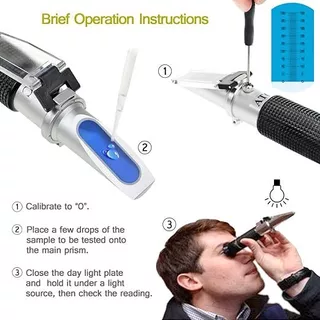 เครื่องวัดค่าความหวาน Brix 0-32% บริกซ์ รีแฟลกโตมิเตอร์ Meter เบียร์สาโทไวน์ Brix Refractometer