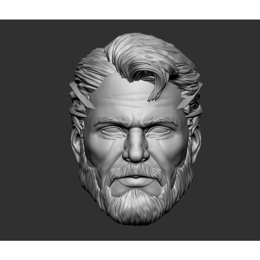 Superman 6th Dimension- Head for Action Figures 3D print model 3D print model