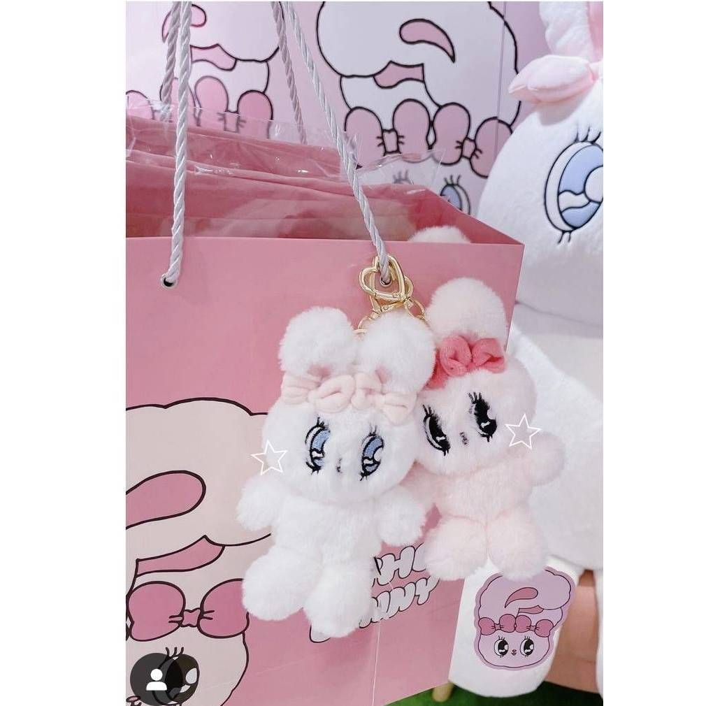 🇯🇵 Esther Bunny 🤍🩷ตุ๊กตาพวงกุญแจ ที่ห้อยกระเป๋า ของแท้ 100% 💕 จากญี่ปุ่น