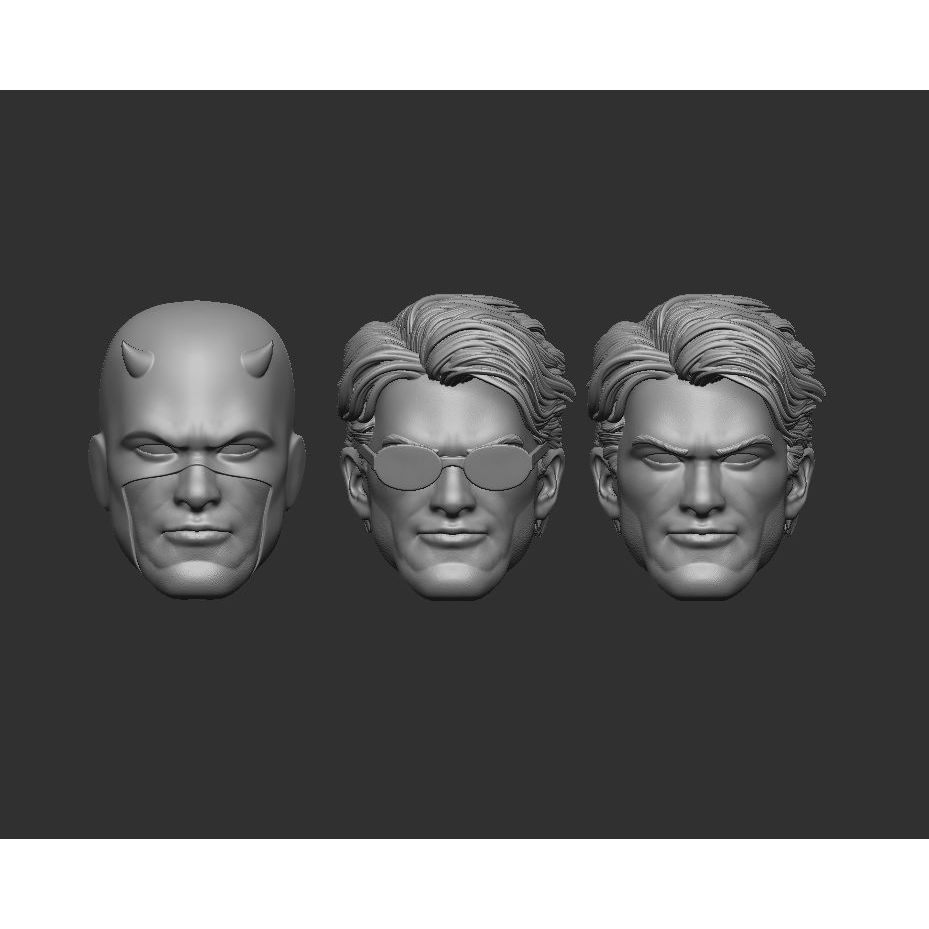 Daredevil Matt Murdock - Headsculpt for Action Figures 3D print model