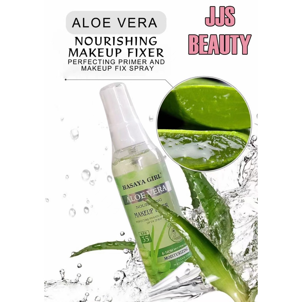 HASAYA GIRL AloeVera Primer Makeup Fix Spray สเปรย์ล็อกเครื่องสำอาง ชุ่มชื้น ติดทนนาน สูตรว่านหางฯ