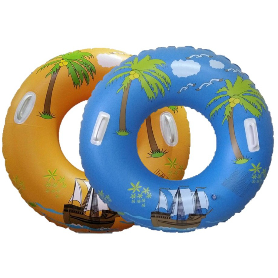 Sainteve ห่วงยางเป่าลมแฟนซี ซันบีชมีมือจับ  100Cm. (ถุง) A1138