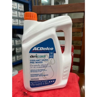 น้ำยาหล่อเย็น ACDelco dexcool ขนาด 4 ลิตร (ชนิดพร้อมใช้ไม่ต้องผสมน้ำ) สีส้ม (19375306)