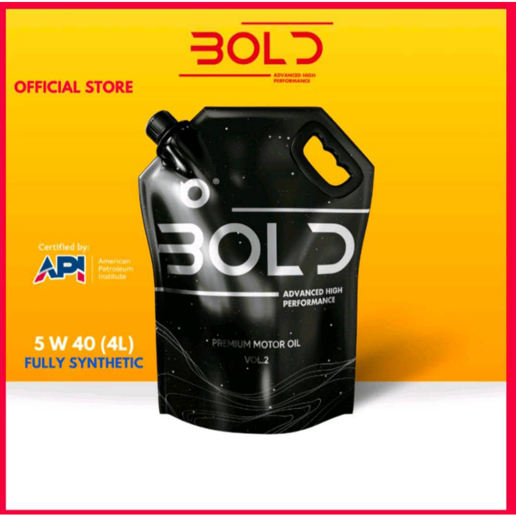 BOLD น้ำมันเครื่อง 4 ลิตร 5W40 FULLY SYNTHETIC