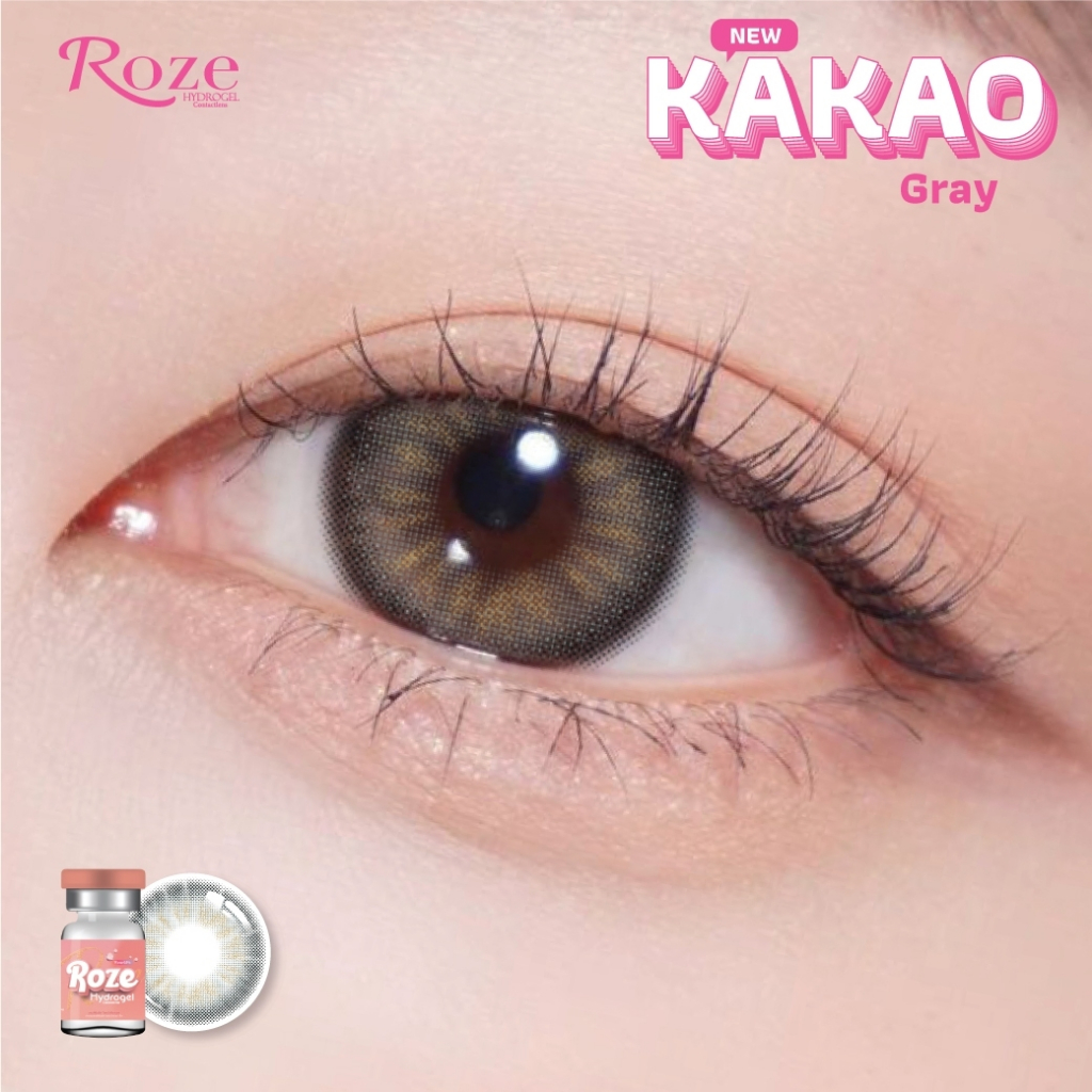 🔥คอนแทคเลนส์ Hydrogel✨ขนาดกลาง✨ Kakao (Rozelens) - รูปที่ 7