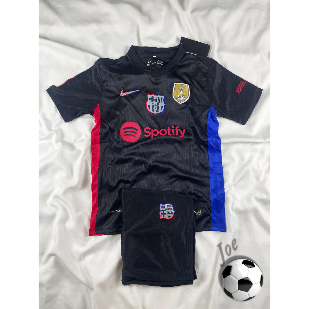 [New Season] ชุดบอล BAR (Black) เสื้อบอลและกางเกงบอลผู้ชาย ปี 2024-2025 ใหม่ล่าสุด