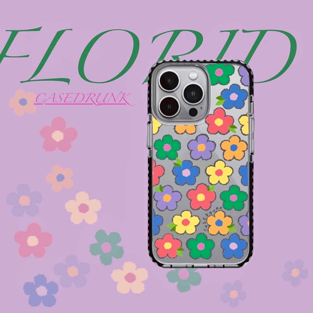 (Premium) Impact Bumper Case FLORID เคสสำหรับไอโฟน 15Promax 15 15 14Promax 14Pro 14 13PM - 11