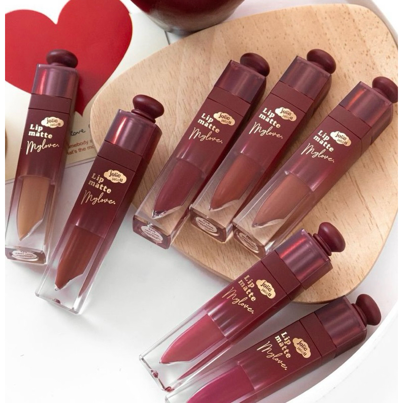 ของใหม่ ส่งฟรี Jolie U lip matte สี 11 cafe love , 12 croissant love ลิปแมทกำมะหยี่ ตัวดังตัวฮิต