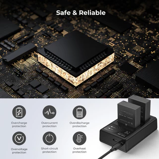 K&F NP-W126/NP-W126S Battery and Charger