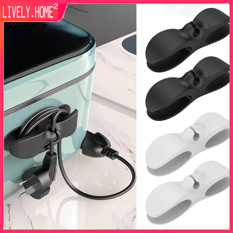 【ราคาที่ดีที่สุด】ที่เก็บสายเคเบิลที่ม้วนเก็บสายซิลิโคนอ่อนนุ่ม USB เครื่องใช้ในครัวที่เก็บของในบ้านสายไฟเรียบร้อย理线器