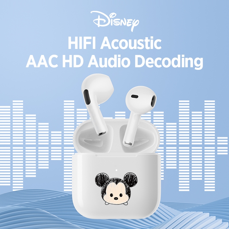 Disney F12  หูฟังบลูทูธไร้สาย 5.2 ลดเสียงรบกวน สเตอริโอ HiFi สําหรับเล่นเกม