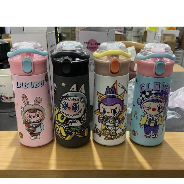 NEW!!! แก้วเก็บความเย็น-ความร้อน Labubu พร้อมหลอดดูดน้ํา น่ารัก ขนาด500ml