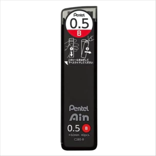 ไส้ดินสอกด Pentel Ain C285 ความเข้ม H, HB, 2B ,3B , 4B ขนาด 0.5 มม ไส้ดินสอ ดินสอกด ดินสอ ของแท้ สมใจเครื่องเขียน Somjai