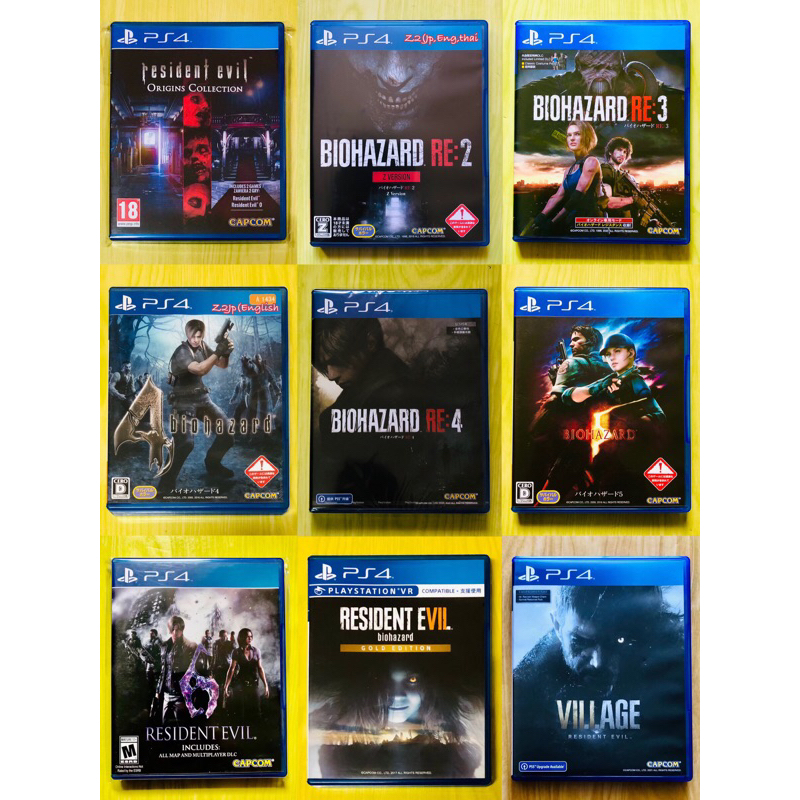 PS4 Games #3💈(แนว แอ็คชั่นสยองขวัญ BIO HAZARD, RESIDENT EVIL)Zone1:all-Us,Z2:Eu-Eng,Z3:TH-Eng.