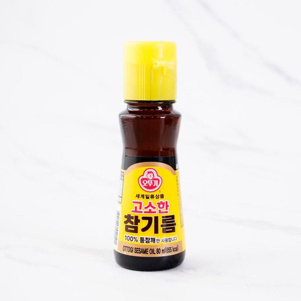 Ottogi Sesame Oil น้ำมันงาแท้ น้ำมันงาเกาหลี ตรา โอโตกิ สินค้าเกาหลีแท้ 100 น้ำมันงาคั่ว 백설 참기름 80ml