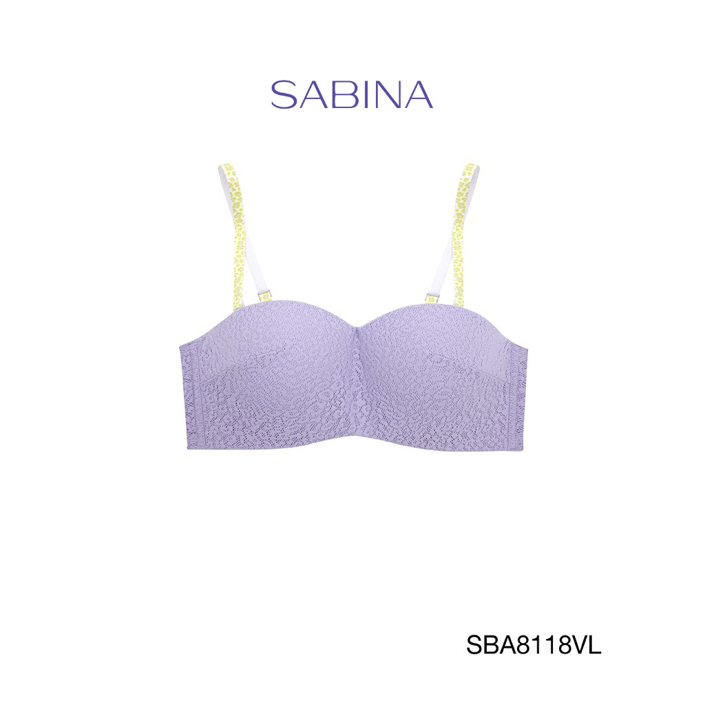 ***งานใหม่ ป้ายห้อยครบ***Sabina เสื้อชั้นใน (มีโครง) รุ่น Doomm Doomm รหัส SBA8118VL สีม่วงอ่อน  750 บาท