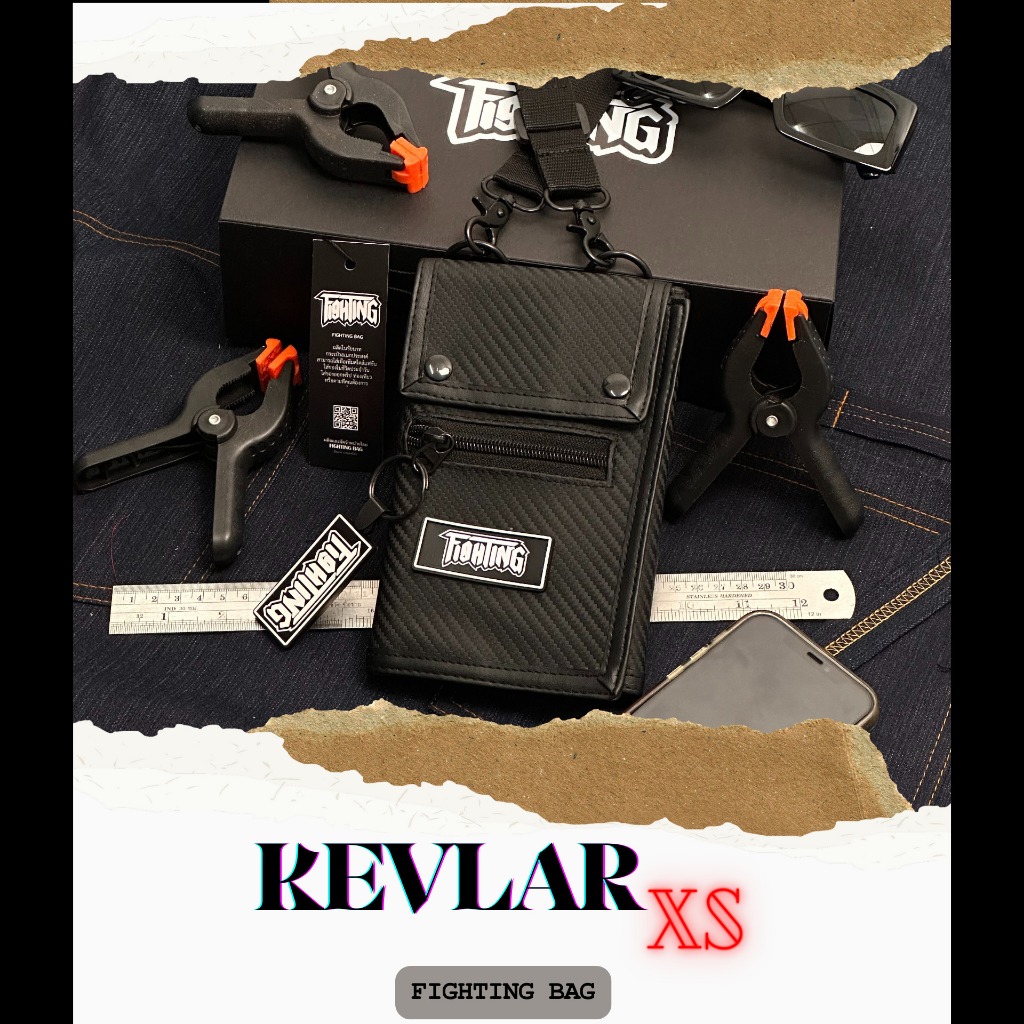 Kevlar XS FIGHTING กระเป๋า Phone bag เคฟล่า 3 พับ