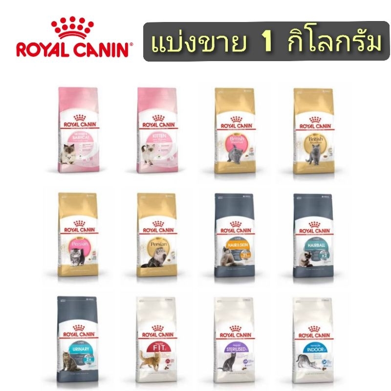 Royal Canin อาหารแมวแบ่งขาย 1kg เลือกสูตรเฉพาะ ดูแลครบทุกช่วงวัย