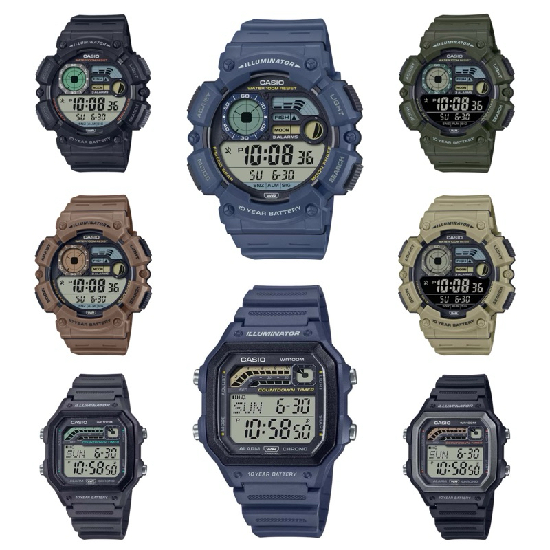 Casio รุ่น WS-1500H-1/ WS-1500H-2/ WS-1500H-3/ WS-1500H-5A/ WS-1500H-5B/ WS-1600H-1 / WS-1600H-2A
