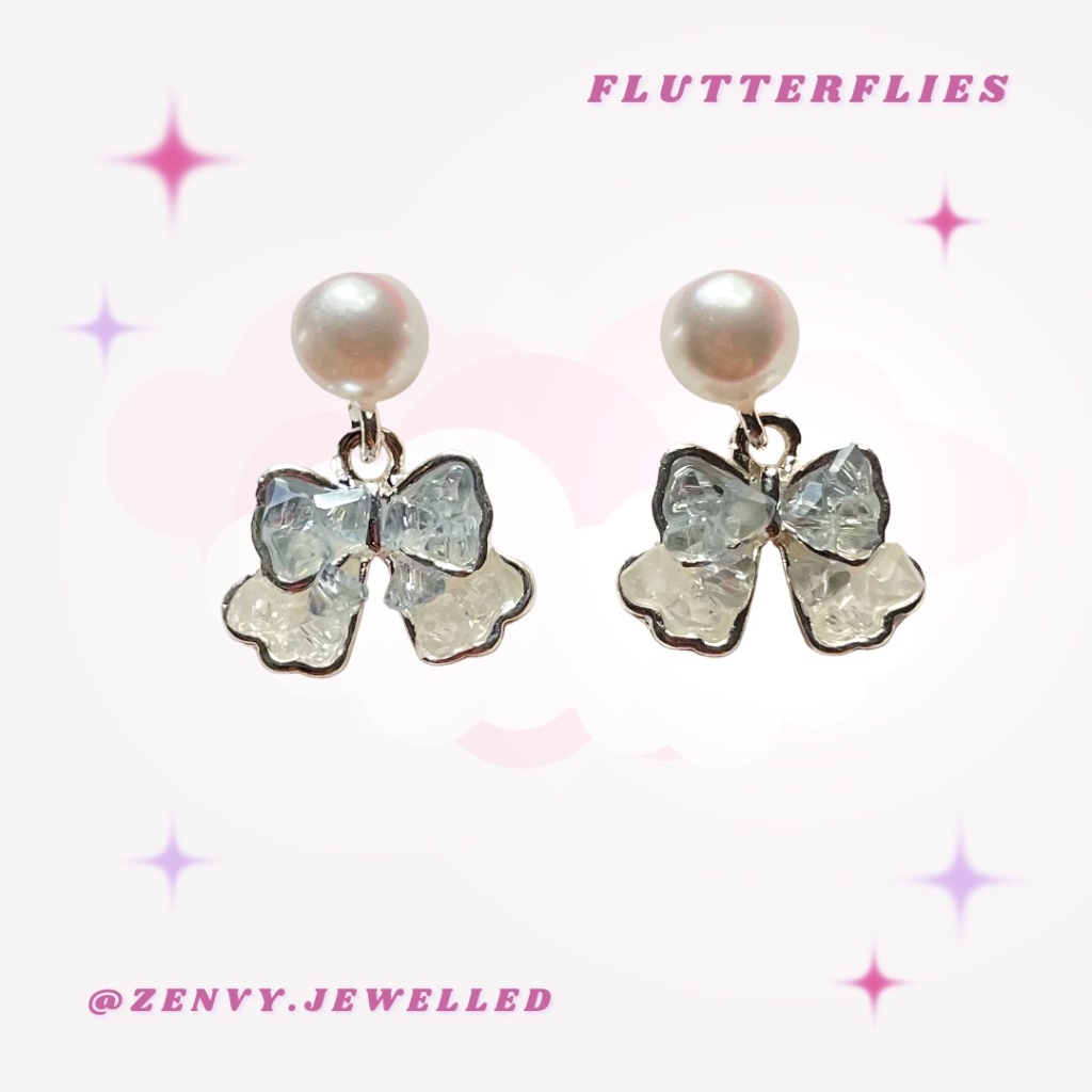 ต่างหู Flutter Flies Earrings - Zenvy.Jewelled