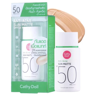 Cathy Doll utra light Sun fluid เคที่ ดอลล์อัลตร้าไลท์ ซันฟลูอิด 40ml/15ml Acne Sun Matte กันแดดคุมมันคุมสิว 40g