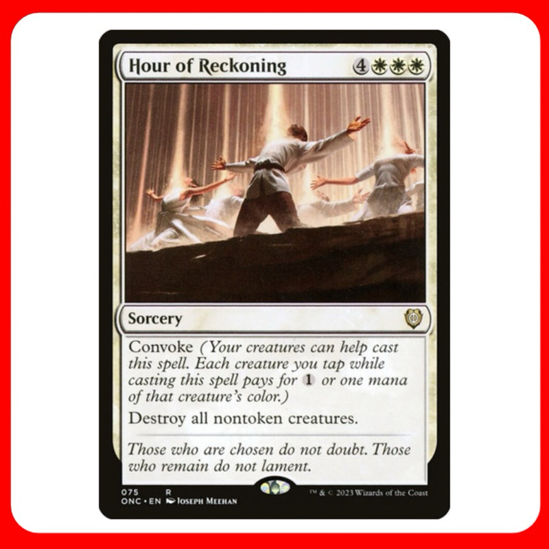 [MTG] Hour of Reckoning [ONC] [WHITE] [RARE] [NORMAL] [ENG] (การ์ดเมจิค / Magic the Gathering) [EDH]