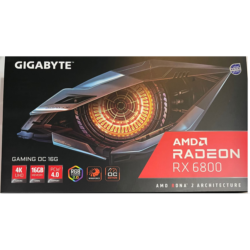 VGA (การ์ดแสดงผล) GIGABYTE RADEON RX 6800 GAMING OC 16G - 16GB GDDR6 สินค้ามือสอง กล่องครบ ตรง SN สภ