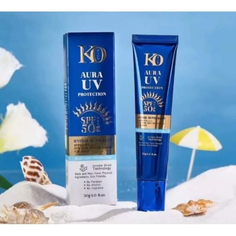 กันแดด ออร่า เคโอริช Korich กันแดดหลอดน้ำเงิน(สูตรเก่า) ขนาด 30 กรัม ของแท้ 100%