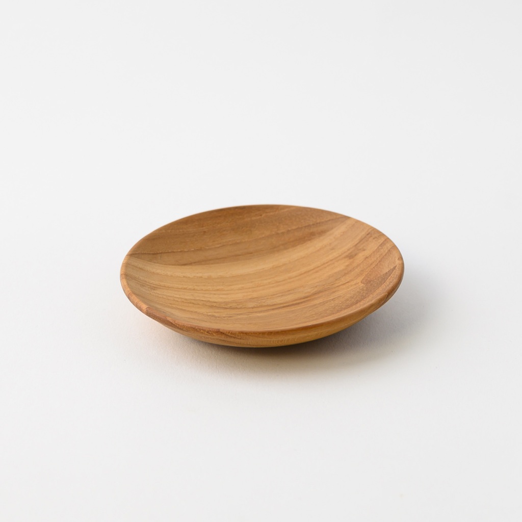 CHABATREE - RING DISH S (CU014) จานไม้สัก