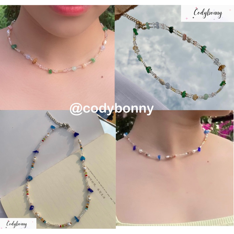 สร้อยคอลูกปัด | Necklace 🪻🫧🌾🐚
