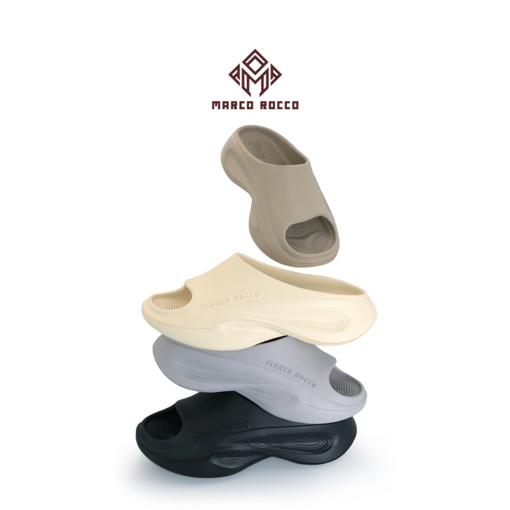 Marco Rocco รุ่น MR8013 รองเท้าแตะแบบสวมปลายเปิด รองเท้าแฟชั่น เสริมส้นเท้า พื้นนิ่ม Unisex