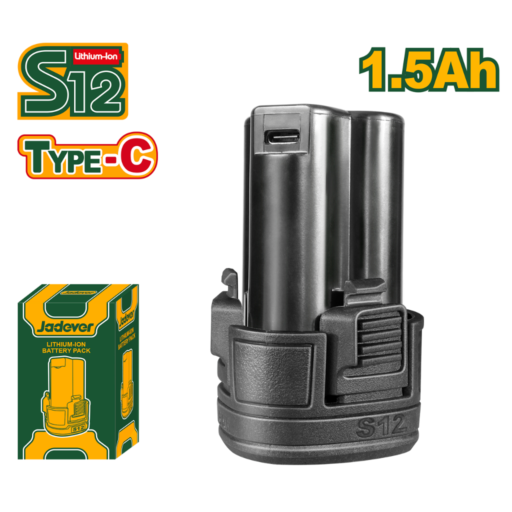 JADEVER แบตเตอรี่ลิเธียม-ไอออน 12V 1.5A รุ่น JDLBS5150 ใช้กับ INGCO, TOTAL ได้