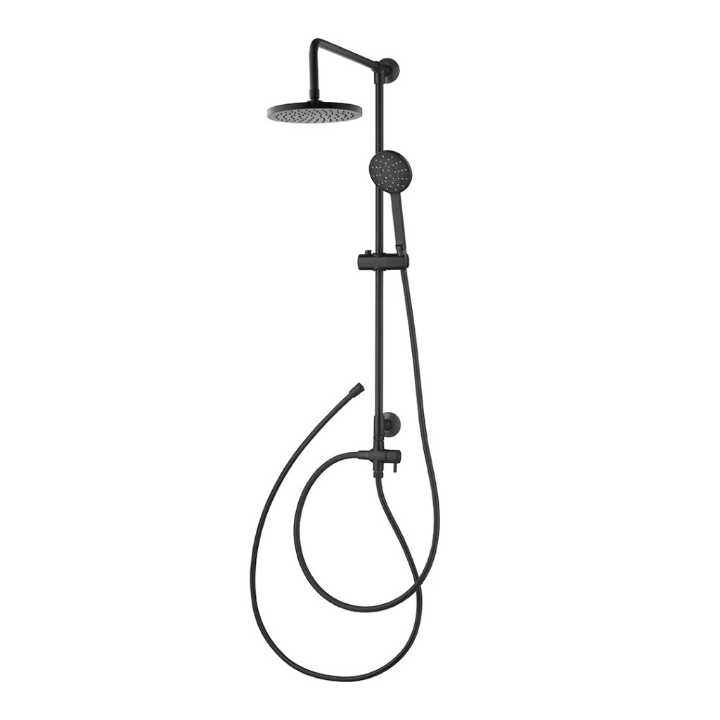 COTTO CT623Z94Z10D#BL ชุดฝักบัวยืนอาบ ประกอบด้วยฝักบัวสายอ่อน 1 ฟังก์ชั่น ฝักบัวก้านแข็งขนาด 8 นิ้วพ