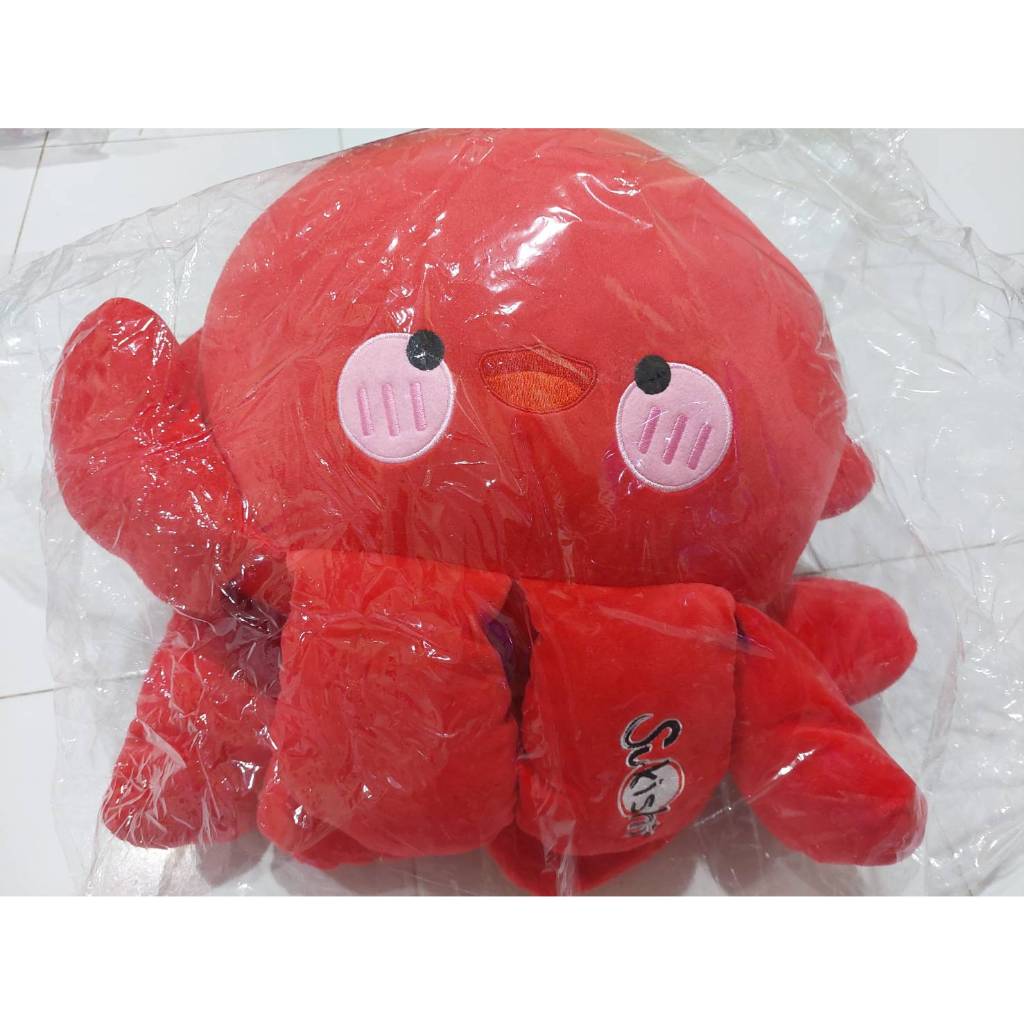 ตุ๊กตา sukishi สินค้าพรีเมี่ยม น้องปลาหมึกจัมโบ้ สำหรับหนุนนอน กอด และสอดมือได้