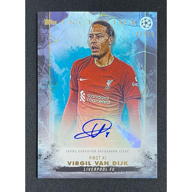 2023-24 Topps Inception Virgil Van Dijk /49 Autograph