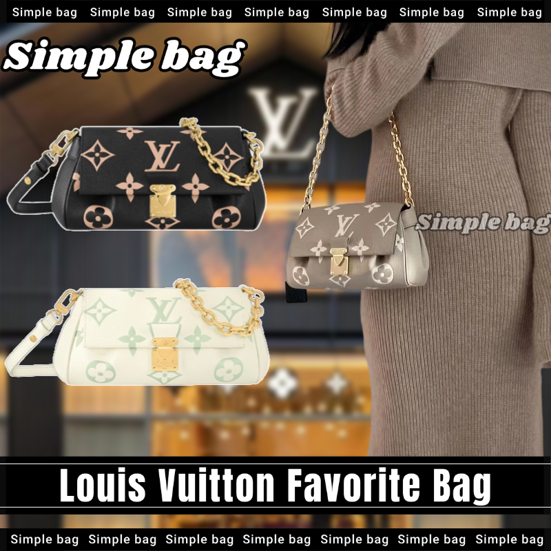 💯หลุยส์วิตตอง🍑Louis Vuitton Favorite Shoulder bag LV กระเป๋า กระเป๋าสะพายเดี่ยว #Simple bag