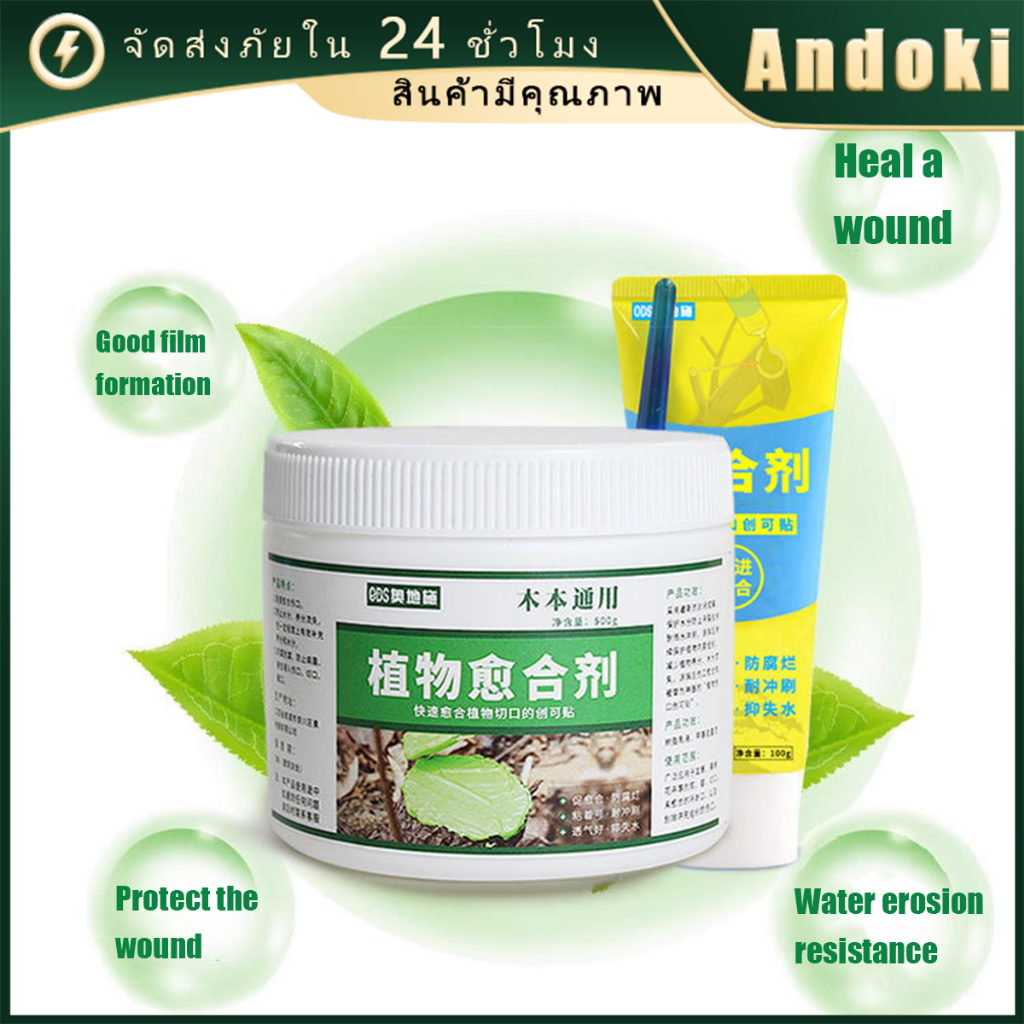 ยาทาแผลต้นไม้ 500g  ป้องกันการติดเชื้อ ช่วยผสานแผล แถมแปรง