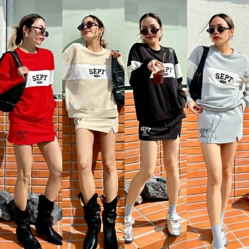 🖤🤍..Sept 90's sporty set..🤍🖤