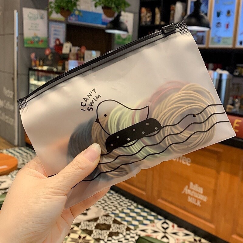 10เส้น=2บาทยางรัดผมสไตล์เกาหลีสำหรับผู้หญิง แพ็ค 100ชิ้น พร้อมซองใส่ (เครื่องประดับผม เด็กและผู้ใหญ่) - ภาพย่อย 5