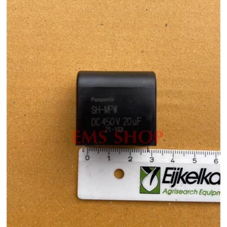20uf450vdc panasonic capacitor ซ่อมแอร์ได้กิ้น error U2 ระยะขา 28 mm