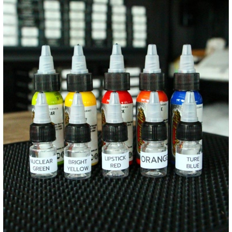 สีสักแบ่ง เอเทอนอล 5 ml. (เฉดหลัก)/หมึกสัก