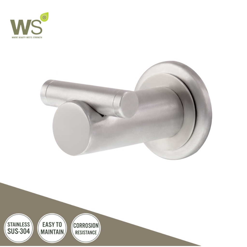 WS ขอแขวนสแตนเลส304 ขอแขวนกระเป๋า ขอแขวนเสื้อ HA-5301